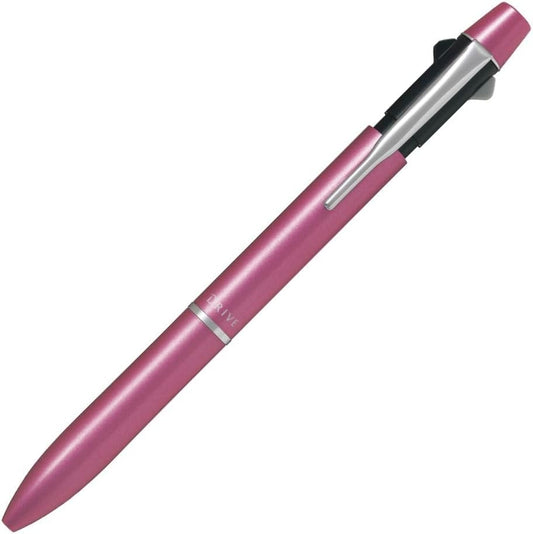 PILOT Mechanical Pencil + Ballpoint Pen, 0.7mm, Fine, Black and Red 2+1 Acro Drive, Pink (BKHD-250R-P)