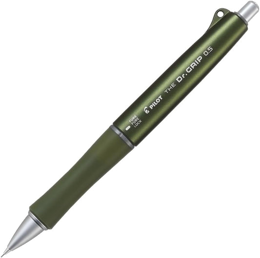 PILOT HTDG-90R-OL The Doctor Grip Mechanical Pencil, 0.02 inches (0.5 mm), Olive