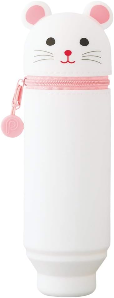 Animal design stand pen pencil case Rat Standard A7712-15