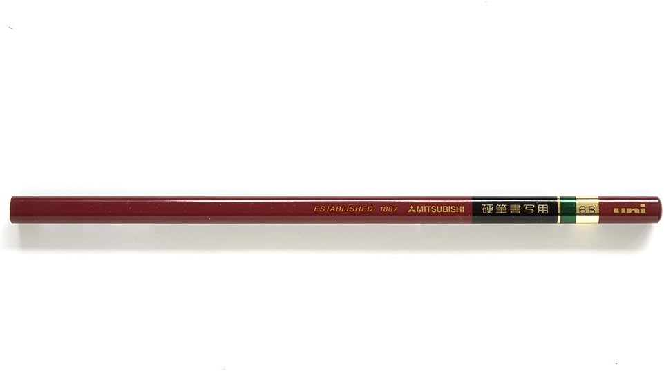 Uni-Ball Mitsubishi Pencils UKS3K6B Pencil Hard Writing Triangle Shaft 6B 1 Dozen