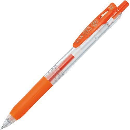 Smooth Writing Gel Pen 0.7mm - Zebra Sarasa Clip Red Gel Pen 5 Pieces - Fast Drying Smooth Ink Performance - Office Journaling and Study Use