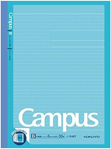 Kokuyo No - 3HBT Campus Notebook for Printing, Medium Ruled (With Dot), 30 Pages (Bulk Purchase 5 Books)