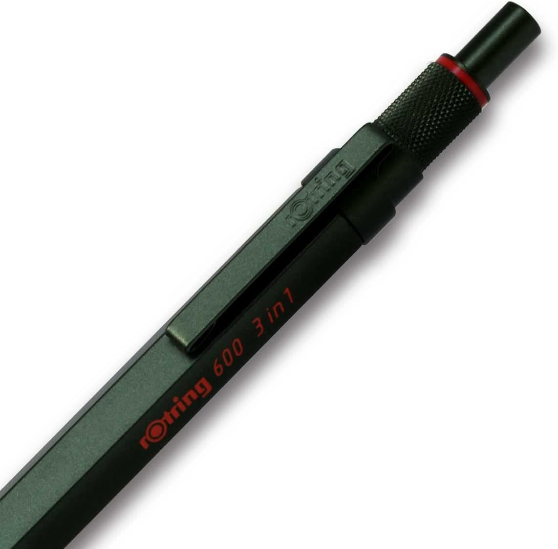 Rotring Multi Pen Camouflage Green 600 3 in 1 2159368 rOtring Mechanical Pencil Fine Writing Stationery German Drafting Pen Professional Ballpoint Pen