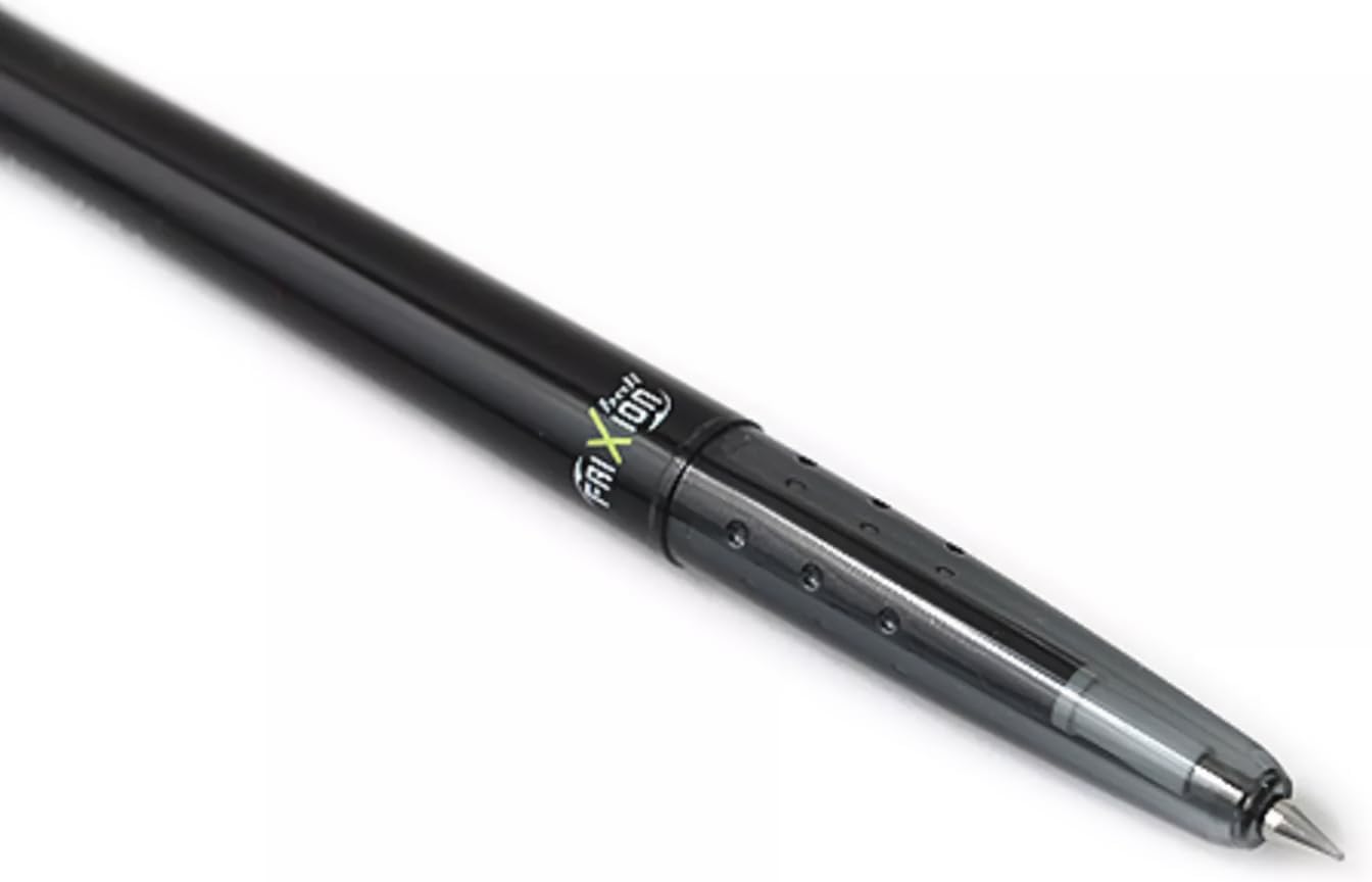 PILOT Frixion Ball Slim 038 Ballpoint Pen, Black (LFBS-18UFB)