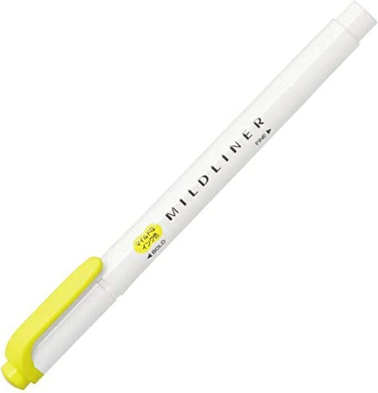 ZEBRA Mildliner WKT7-MLY Highlighter, Mild Lemon Yellow