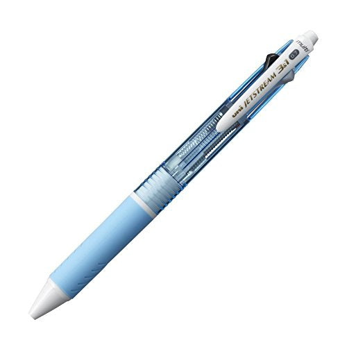 Mitsubishi Pencil MSXE4600071P8 Jetstream 3&1 Multi-Functional Pen, 0.7, Light Blue, Pack