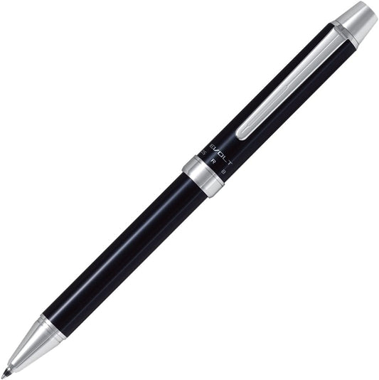 PILOT 2 +1 EVOLT 2 Color 0.7 mm Ballpoint Multi Pen 0.5 mm Mechanical Pencil, Black Body (BTHE-1SR-B)