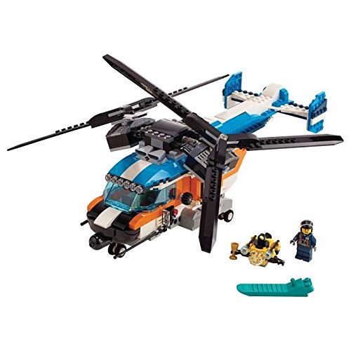 LEGO® -Creator The Double Propeller Helicopter 9 Years and Above, Creation Set, 569 Pieces 31096