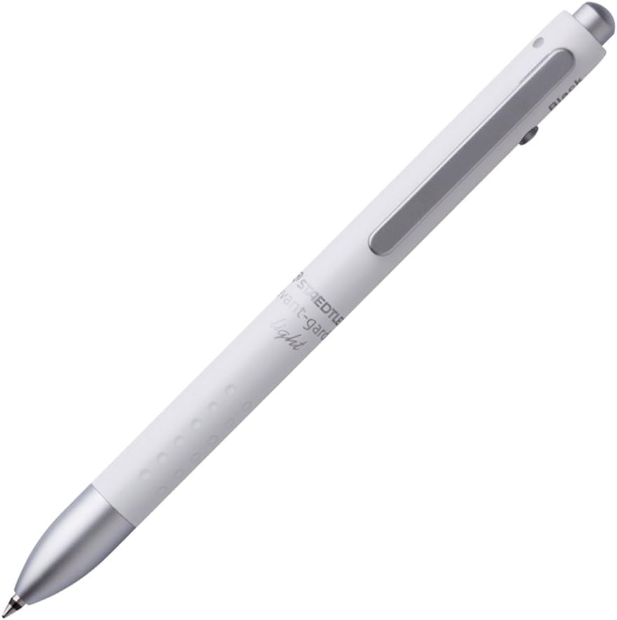 Staedtler Multi Function Avant Grade Light Snow White, Red Ink Ballpoint Pen Plus 0.5mm Mechanical Pencil (927AGL-SW)