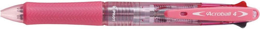 PILOT 4 Colors Ballpoint Pen, Acroball 4 Fine, Black, Red, Blue & Green (BKAB-45F-CSP)