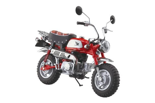 Aoshima Honda Monkey Limited Monza Red 1:12 Scale Diecast Bike