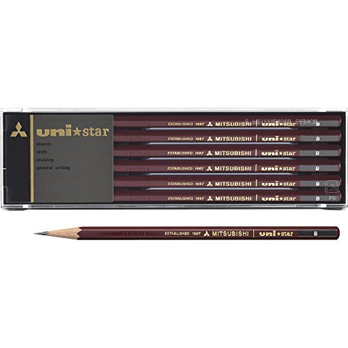 Mitsubishi Pencil pencil Unistar hexagonal Standard B dozen (12 pieces)