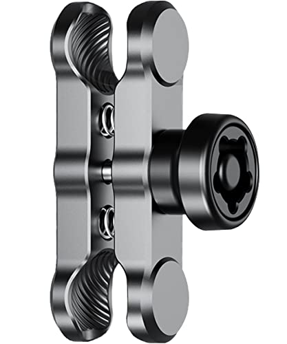 Kaedear Bike Mount, Aluminum, Intermediate Mount, 1 inch (25.4 mm), Ball, Smartphone Holder, Dash Cam, Camera, Motorcycle Mount Parts, Anti-theft (90 mm), Anti-theft (Aluminum)