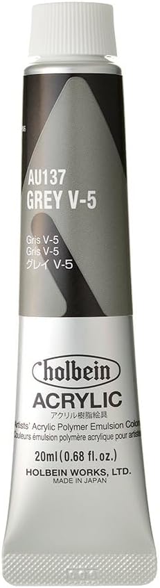 Holbein AU967 Acrylic Color, Heavy Body, Pearl Red, 11.2 fl oz (330 ml) (grey V-5)