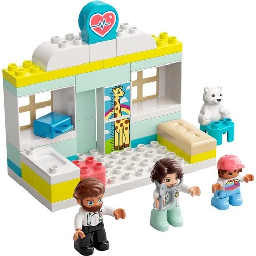 LEGO® DUPLO® Rescue Doctor Visit 10968 Educational Building Toy; Medical Clinic Playset for Preschooler Kids Aged 2+