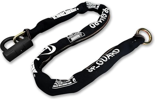 Kaedear SP-GUARD KDR-LK2-1500 Bike Lock, Chain Lock, Key Chain, Padlock, Length 59.1 inches (1500 mm), Square Chain, 9 mm, Heavy Duty, Cylinder, Anti-theft