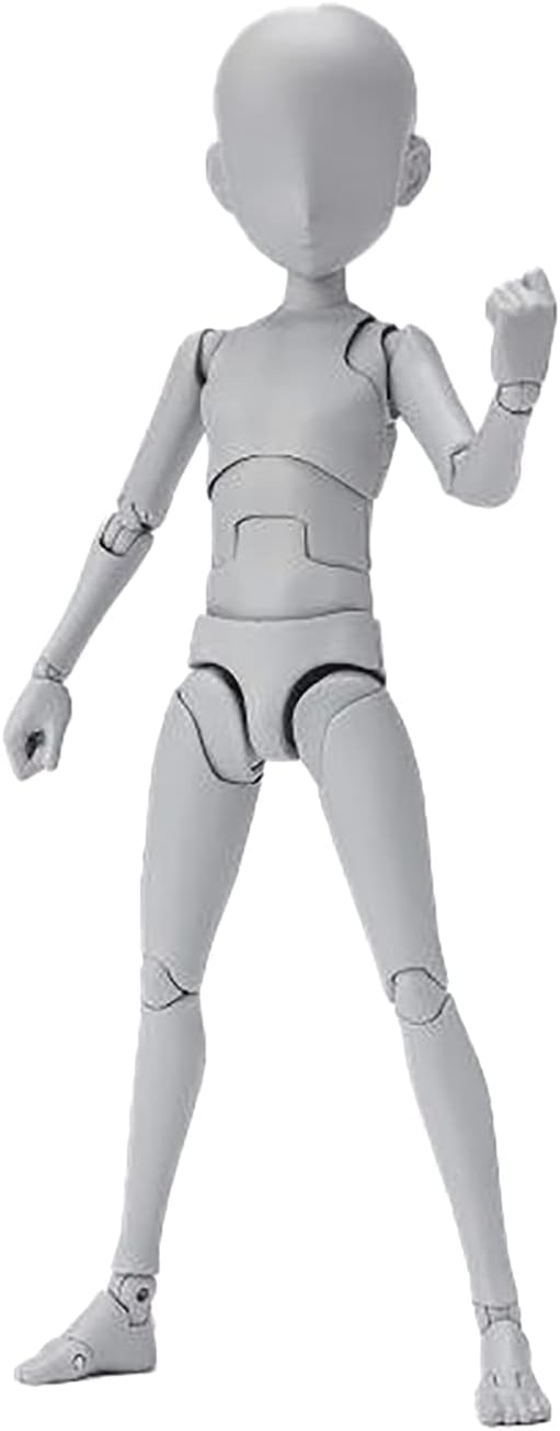 TAMASHII NATIONS - Body Kun Ken Sugimori Edition DX Set (Gray Color Version), Bandai Spirits S.H.Figuarts Action Figure