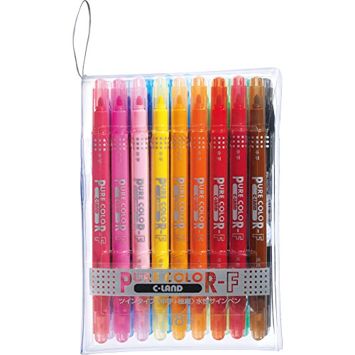 Mitsubishi Pencil Co., Ltd. Pure Color F 18 felt-tip pen color set PW101TPC18C (japan import) by Mitsubishi Pencil Co., Ltd.