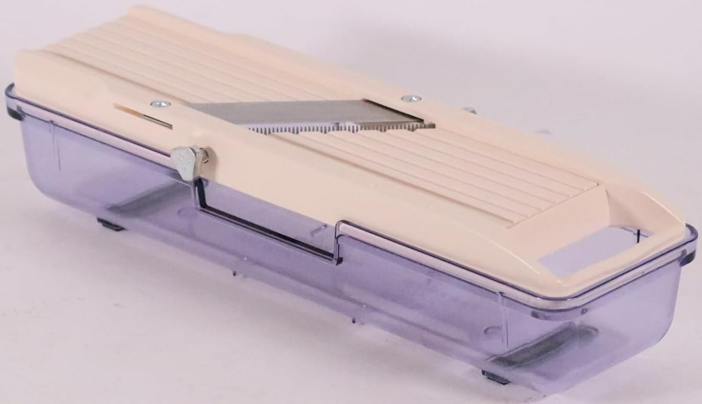 Off White Vegetable Slicer With Tray, Old Version
