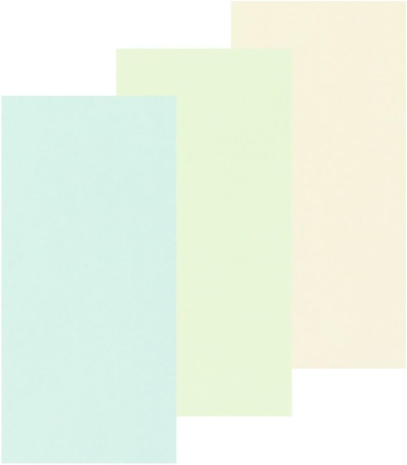 Midori 20486006 Vertical Openwork Washi Envelope Green Leaf Pattern