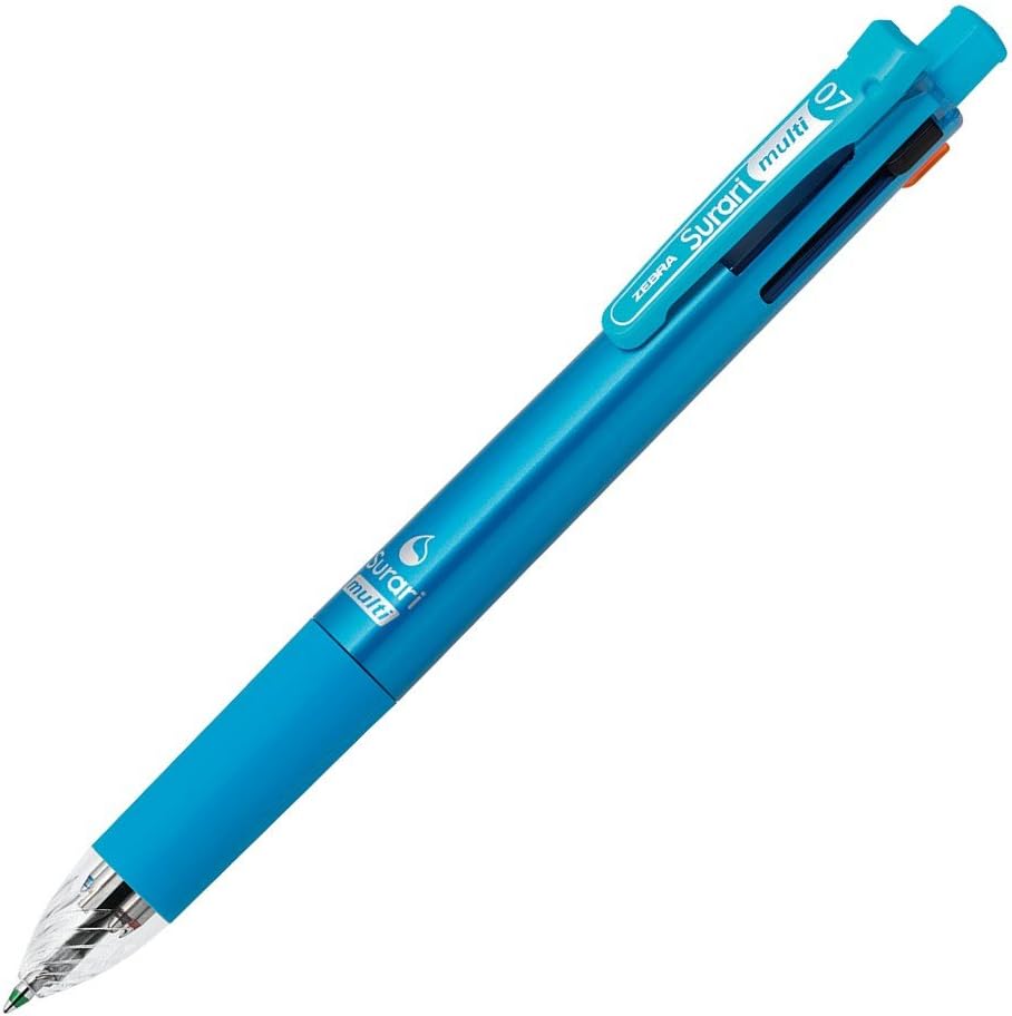 ZEBRA P-B4SA11-LB Multi-function Pen 4 Colors + Sharp Slurry Multi 0.7 Light Blue