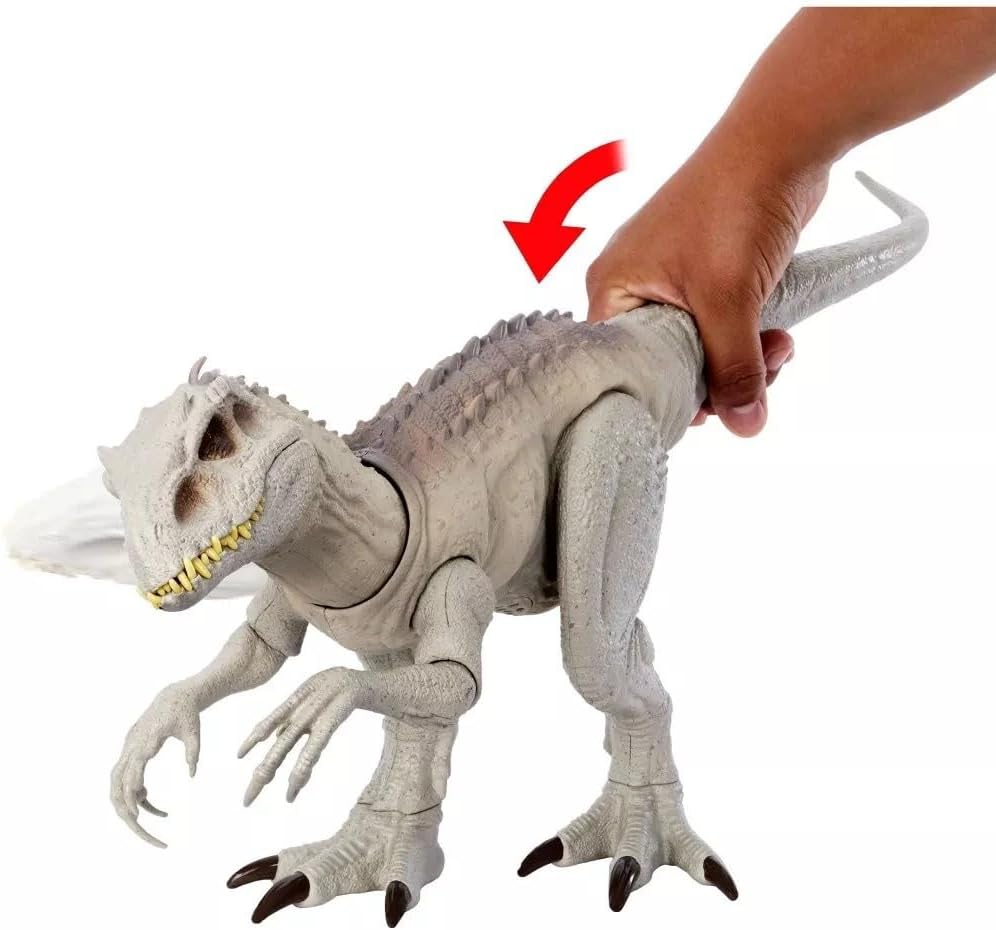 Jurassic World Indominus Rex Dinosaur Toy with Lights, Sounds, Chomp and Side to Side Neck Motion, Camouflage N Battle I-Rex, Digital Play