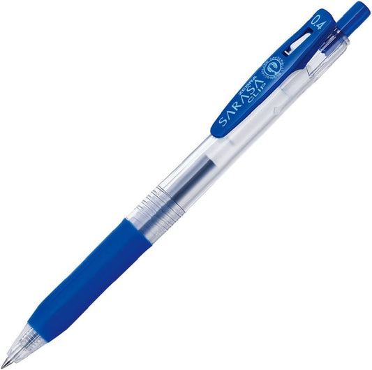 ZEBRA Sarasa Clip Pen 0.4 mm, Blue (JJS15-BL)