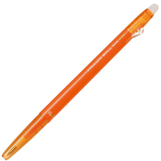 Pilot Frixion Ball Slim 038 Ballpoint Pen, Orange (LFBS-18UFO)