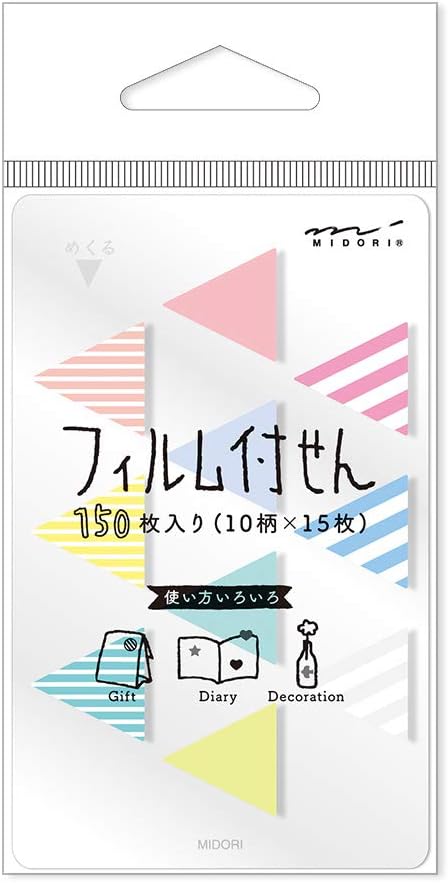 Midori Mini Film Sticky Note, Fusen Triangle (11374006)