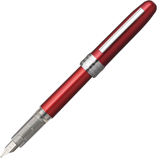 PLATINUM Fountain Pen, Plaisir Medium Nib, Red (PGB-1000-#70-M)