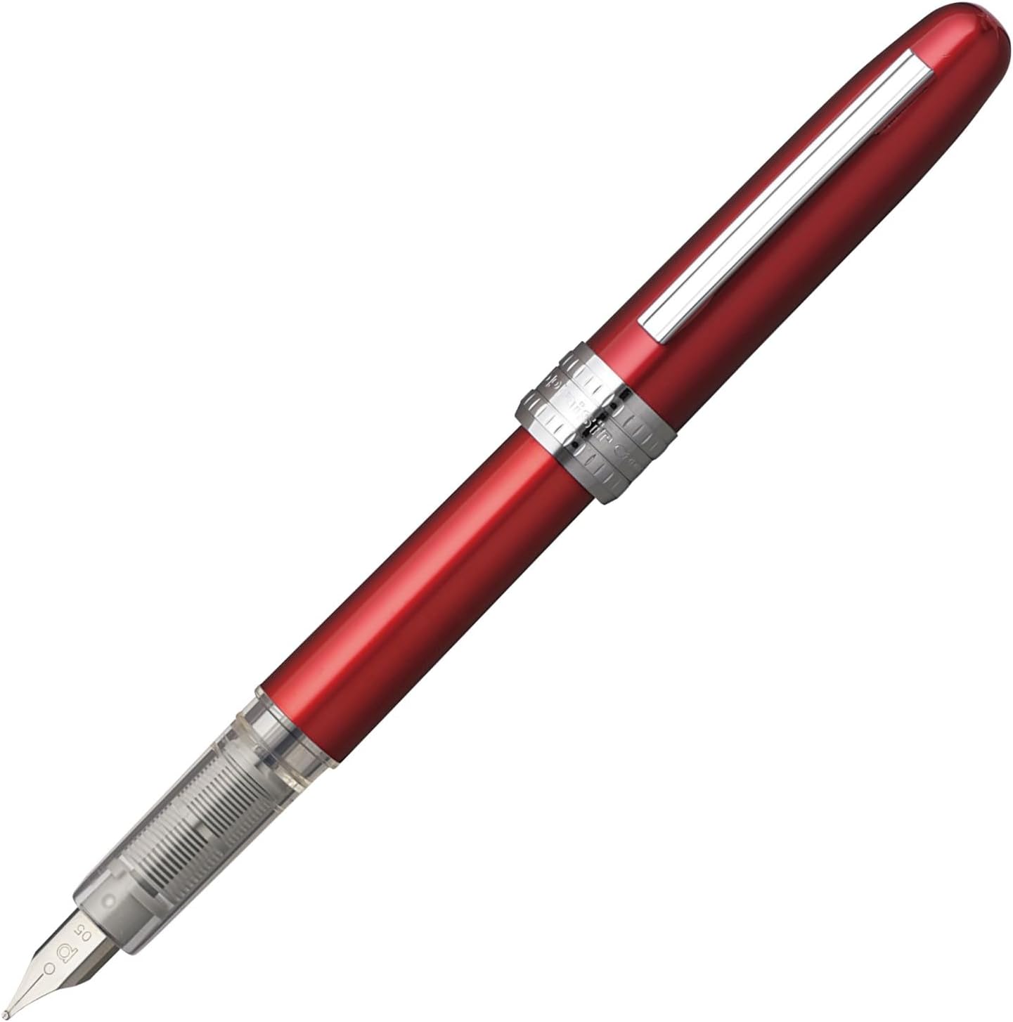 PLATINUM Fountain Pen, Plaisir Medium Nib, Red (PGB-1000-#70-M)