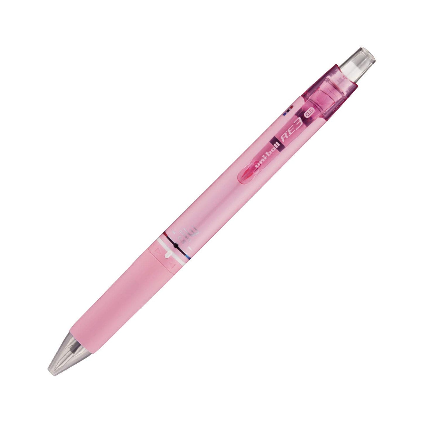 Uni Erasable 3 Color Ballpoint Pen, Ball R: E3 0.5mm, Light Pink (URE350005.51)