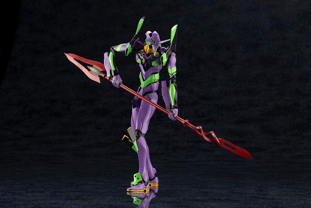 Shin Evangelion KP618X Evangelion Movie Version First Unit with Cassius Spear, Total Height: Approx. 7.5 inches (190 mm), 1/400 Scale, Plastic Model, Molded Color