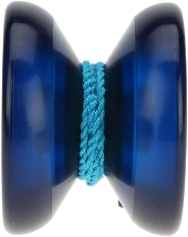MAGICYOYO Responsive Yoyo K1 Tug Return Yo yo, Hubstacks Yo-yo for Kids Beginners Dual Purpose Yo Yo with Unresponsive Bearing, Storage Bag + 12 Yoyo Strings +Yo-Yo Glove +2 Yo yo Hubstacks (Blue)
