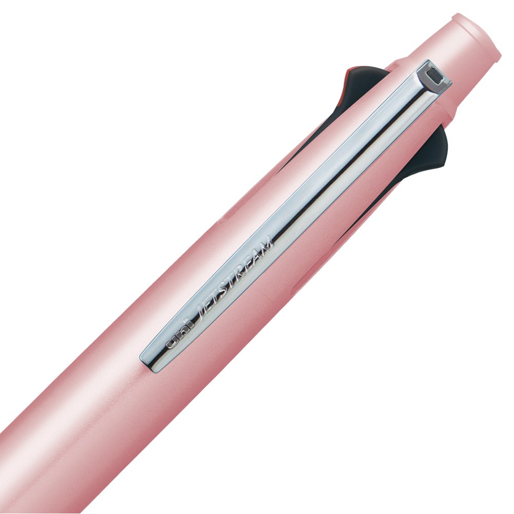 Uni Jetstream Multi Function Pen – 4 Color Ballpoint, Light Pink Barrel (MSXE510005.51)