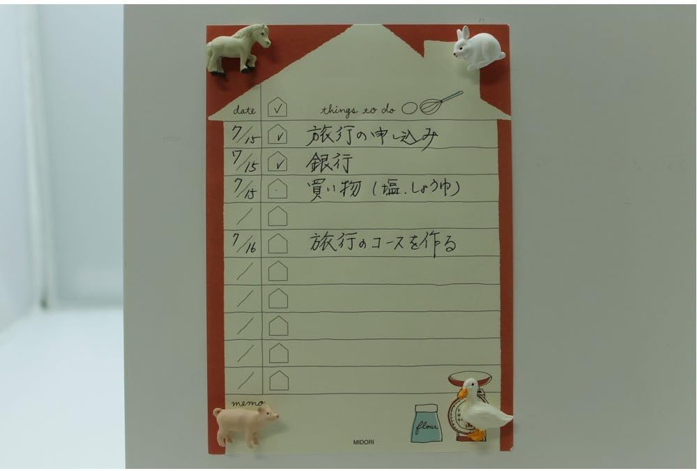 DESIGNPHIL Midori 91802107 x 10 Notepad, To-Do List, Miscellaneous Goods, 10 Pack