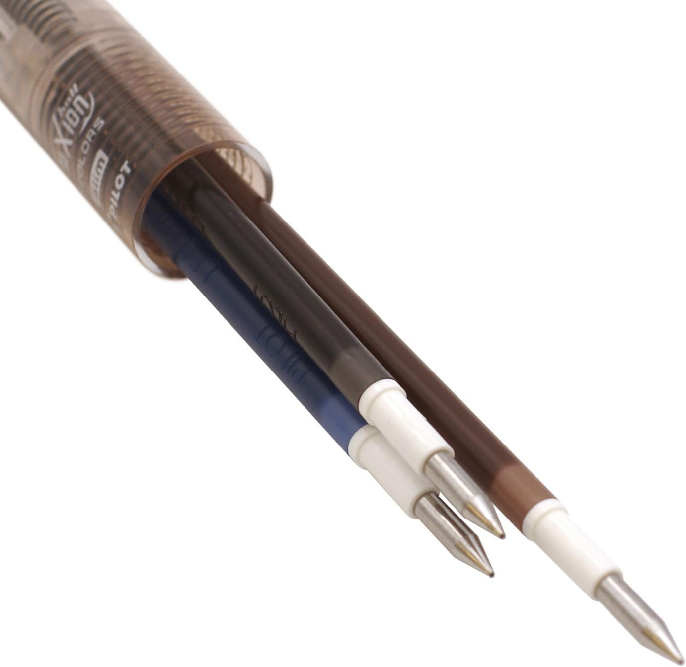 PILOT Erasable 3-Color Ballpoint Pen "Colorful Frixion Ball 3 Slim" (Classic Colors) (Black, Brown, Blue Black)