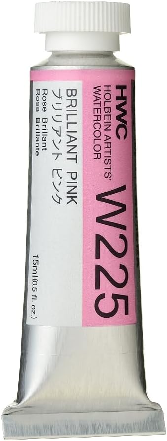 Holbein Artist's Watercolor 15ml Tube (Brilliant Pink) W225