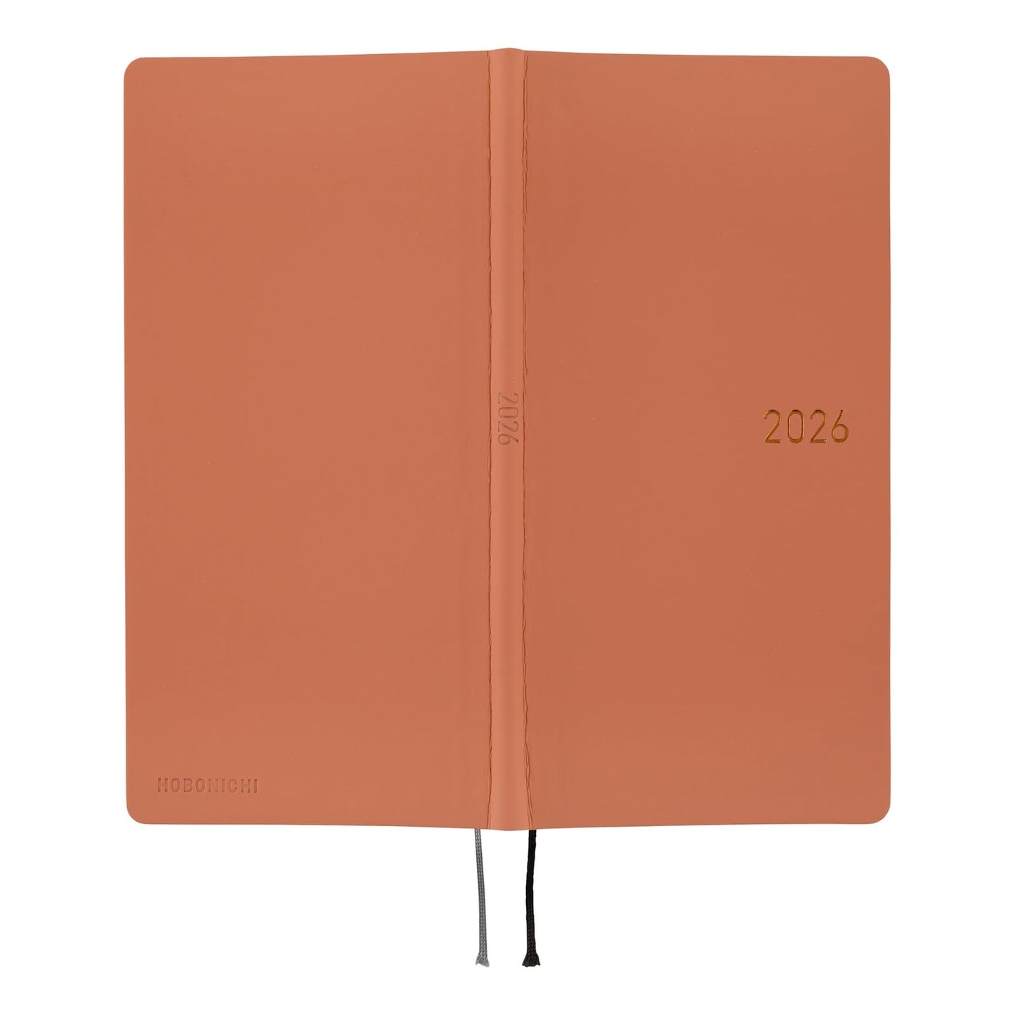 Hobonichi Almost Daily Notebook, 2026 Weeks, English Edition, Smooth/Milk Cocoa, From January, Weekly Notebook, Weekly Left, Slim and Long