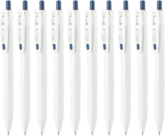 ZEBRA B-JJS29-R1-VBGR Gel Ballpoint Pen Sarasa R 0.4mm Blue Gray 10pcs