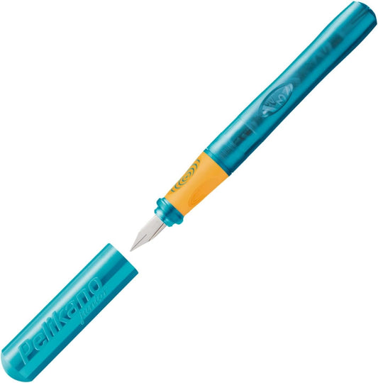 Pelikan Pelikano Jr. Fountain Pen, Right-Handed, Medium Nib, Turquoise, 1 Pen (924886)