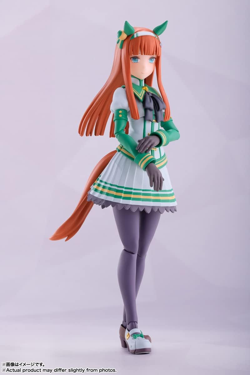 BANDAI Spirits S.H. Figuarts Uma Musume Pretty Derby Silence Suzuka, Approx. 5.3 inches (134 mm), ABS & PVC, Pre-Painted Action Figure