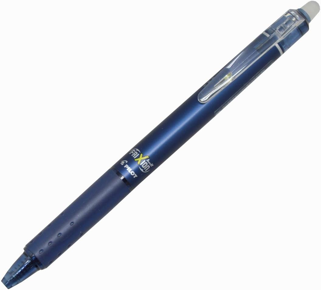 PILOT Frixion Ball Knock 05 Ballpoint Pen, Black Blue (LFBK-23EFBB)