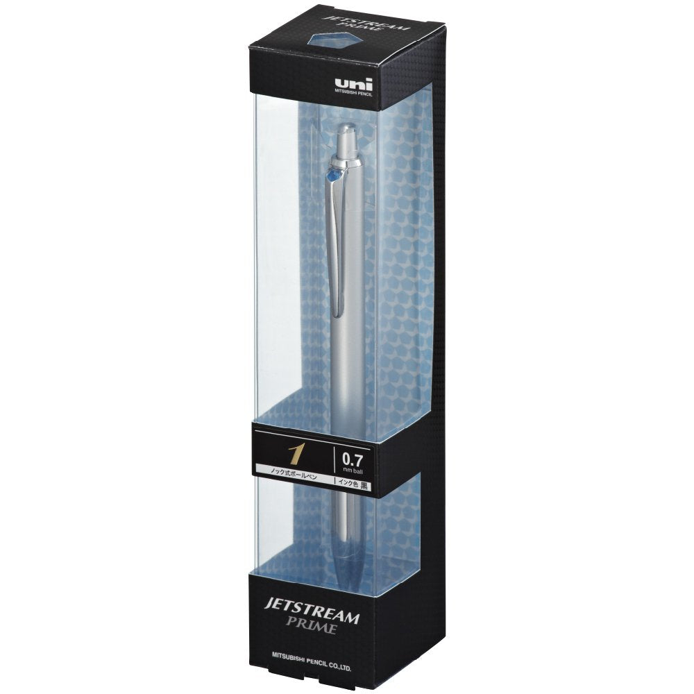 Mitsubishi Pencil SXN220007.26 Jetstream Prime Permanent Ballpoint Pen, 0.7, Silver