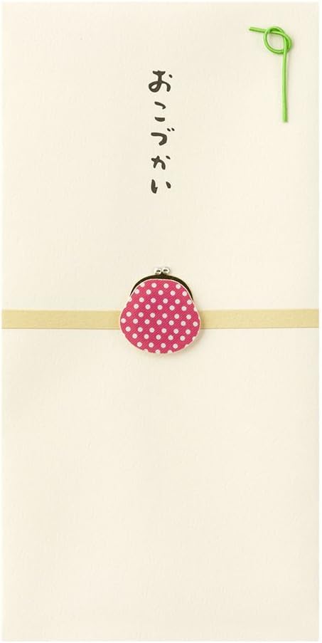 Midori 25261006 PC Gold Seal 261 Okozukai Gamaguchi Pattern