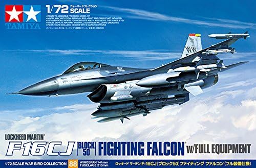 Tamiya Models Block 50 Fighting Falcon with Full Equipment Model Kit, Grey, Small