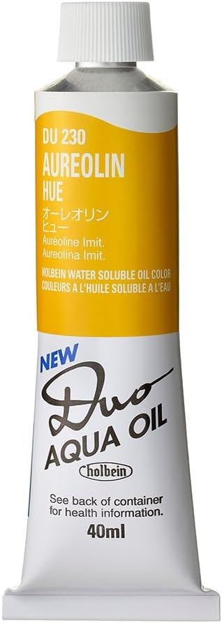 Holbein Duo Watersoluble Oil Colors - Aureolin Hue (Aureolin) - 40ml Tube