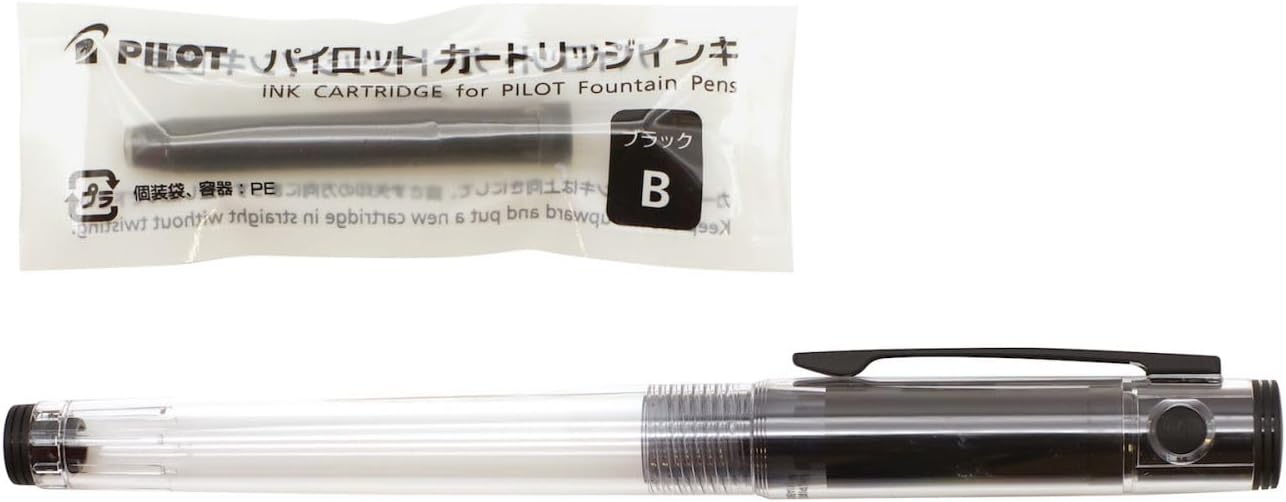 LIGHTIVE FLT-2SR-NCM Fountain Pen, Live, Medium Point, M, Non-Color, Lightweight Body, Stylish, Simple