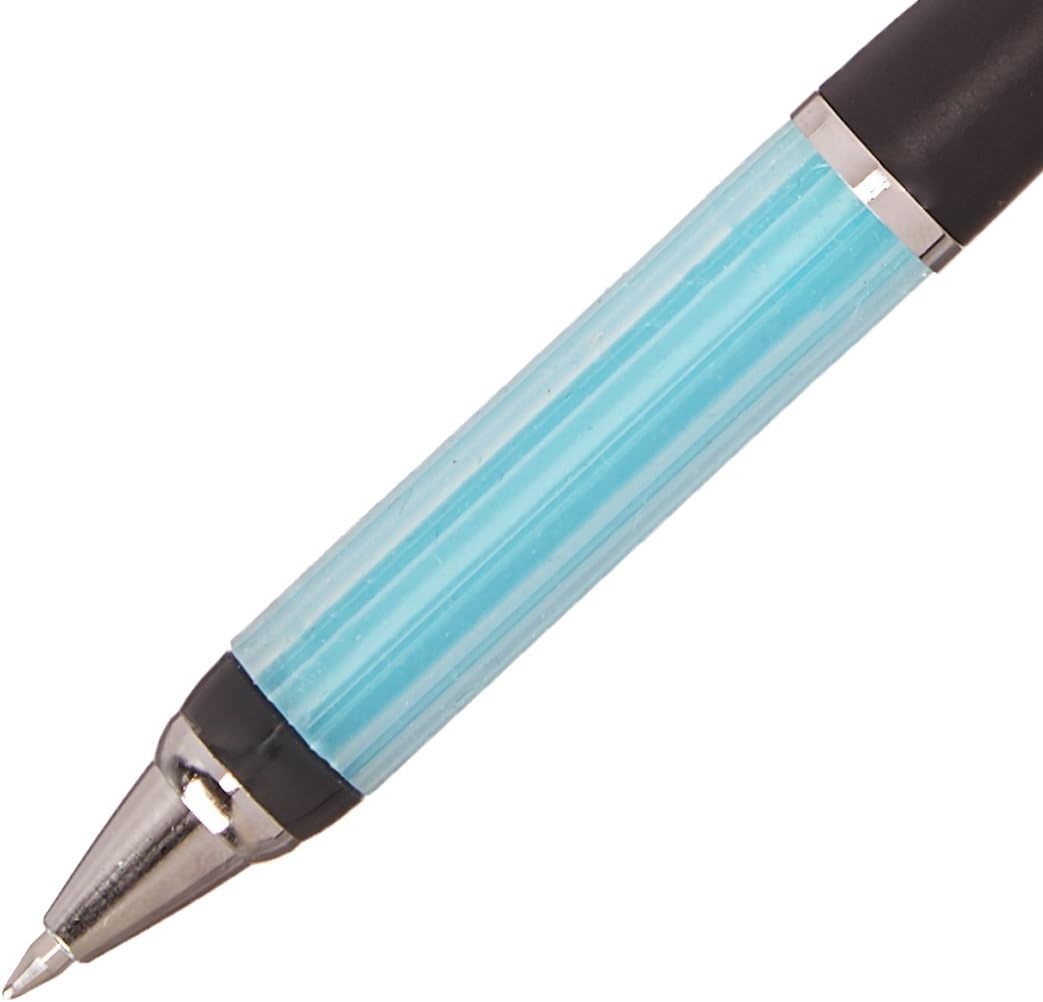 ZEBRA Airfit Light S, 0.7mm Ballpoint Pen, Black Ink, Black Body with Blue Green (BA61-BG)