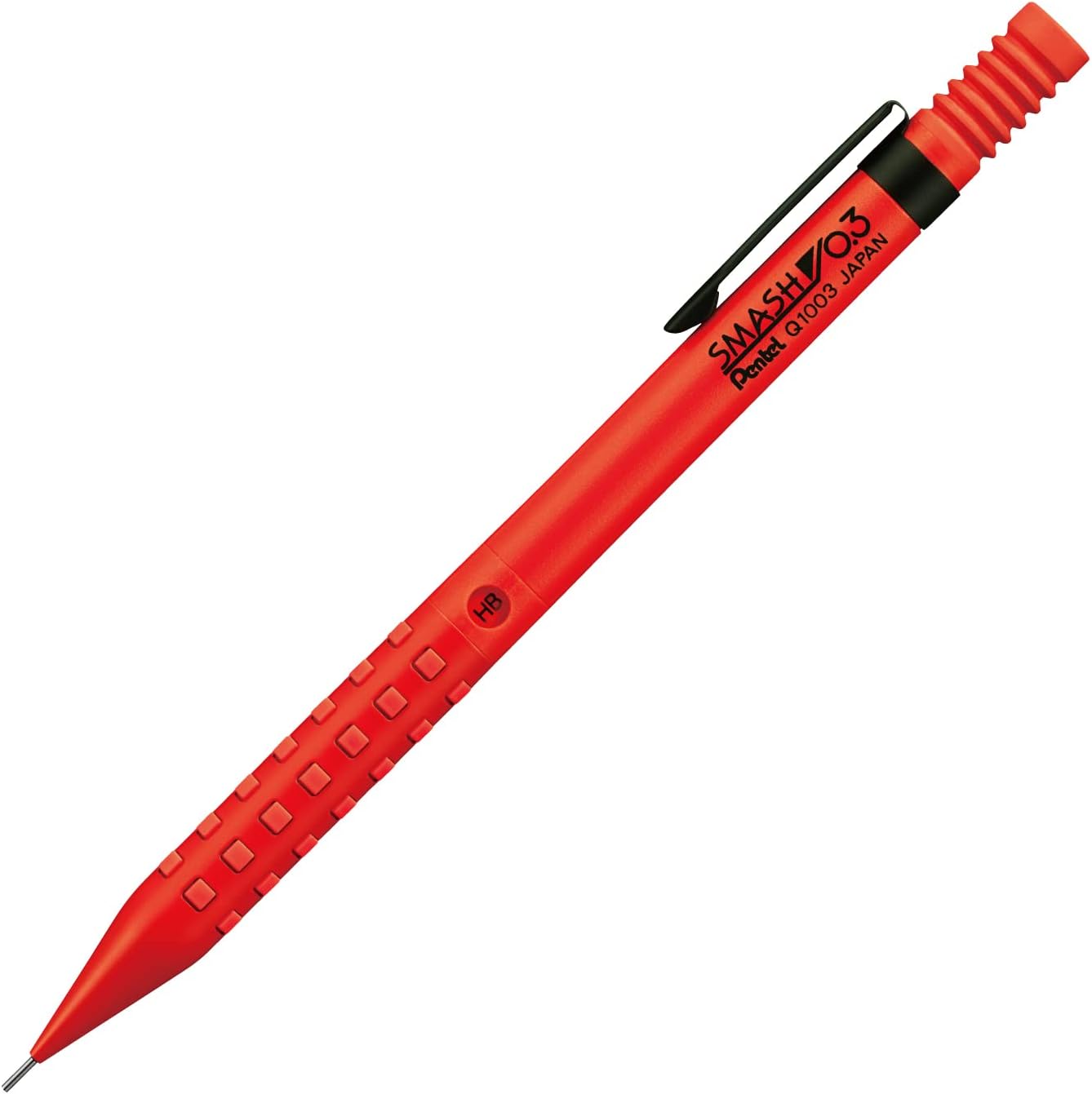 Pentel Q1003-B Mechanical Pencil Smash, 0.3mm, Red